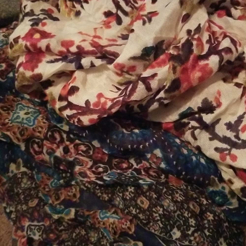 TWO Lightweight Scarves